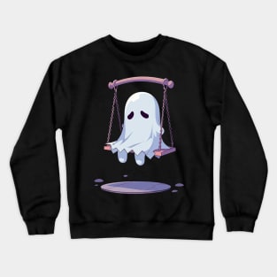 sad ghost Crewneck Sweatshirt